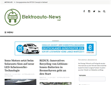 Tablet Screenshot of elektroauto-news.net